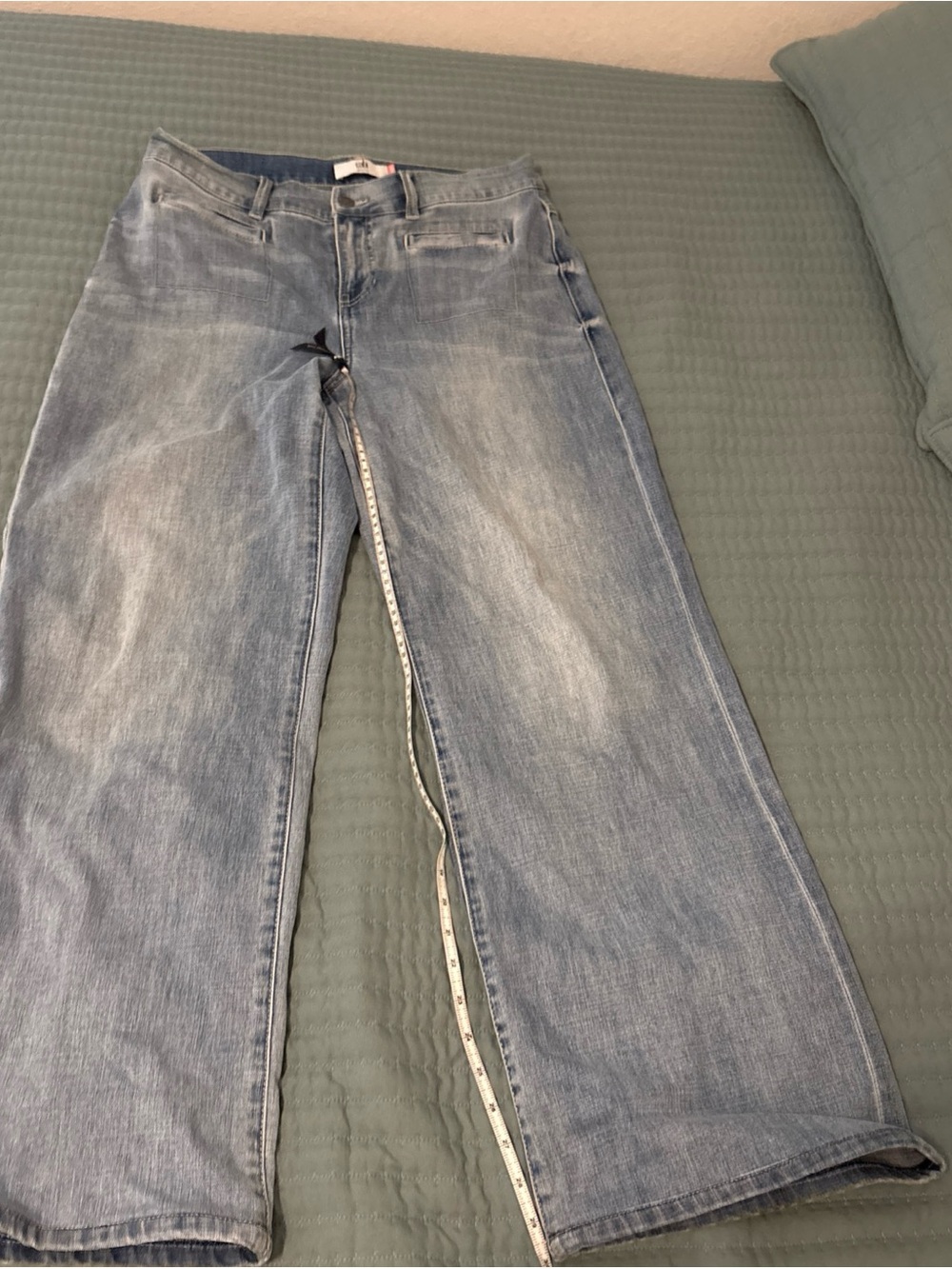 CAbi Light Blue Wide-Leg Jeans